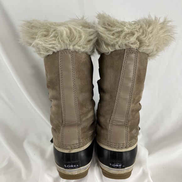 Sorel Joan of Arctic Beige Suede Winter Boots Women's Size 5 - Picture 7 of 12